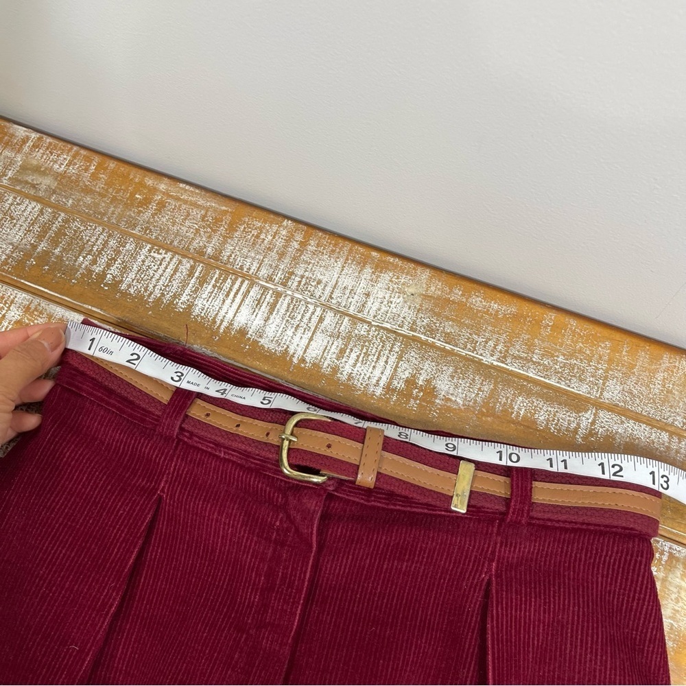 Bobbie Brooks Blazer Suit Jacket Women's Corduroy Maroon Vintage Work Office - Picture 13 of 16